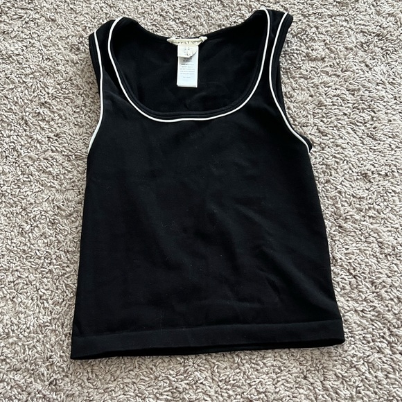 Happily Grey Black Cropped Tank Top - Picture 1 of 4